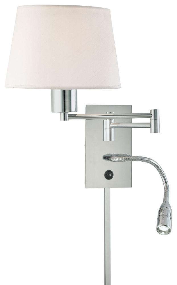 George's Reading Roomâ„¢ - 1 Light LED Swing Arm Wall Lamp