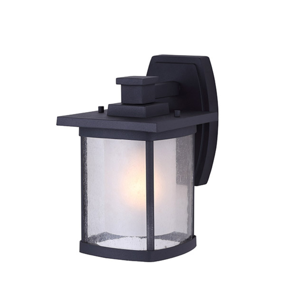 Outdoor, 1 Light Outdoor Down Light, Seeded/Frost Glass, 100W Type A, 6 1/2"W x 10 1/4"H x 8