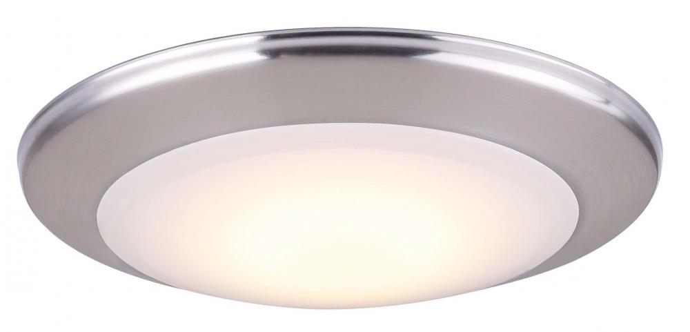 Led Edgeless Integrated Light, Brushed Nickel Finish