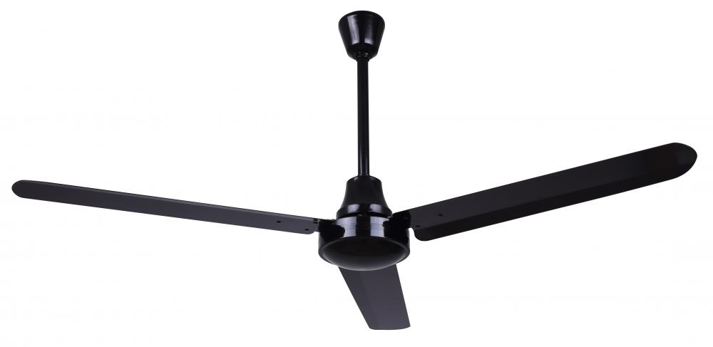 56" Black High-Performance DC Industrial Fan