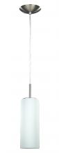 Canarm IPL379A01BPT - Toni, 1 Lt Cord Pendant, Flat Opal Glass, 100W Type A, 4 3/4" W x 63" H