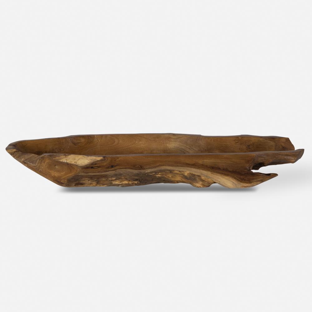 Uttermost Teak Leaf Bowl