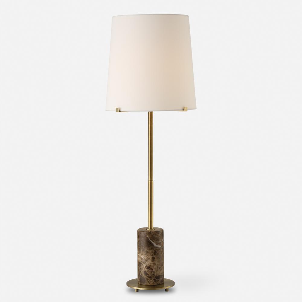 Uttermost Sepia Brown Marble Buffet Lamp