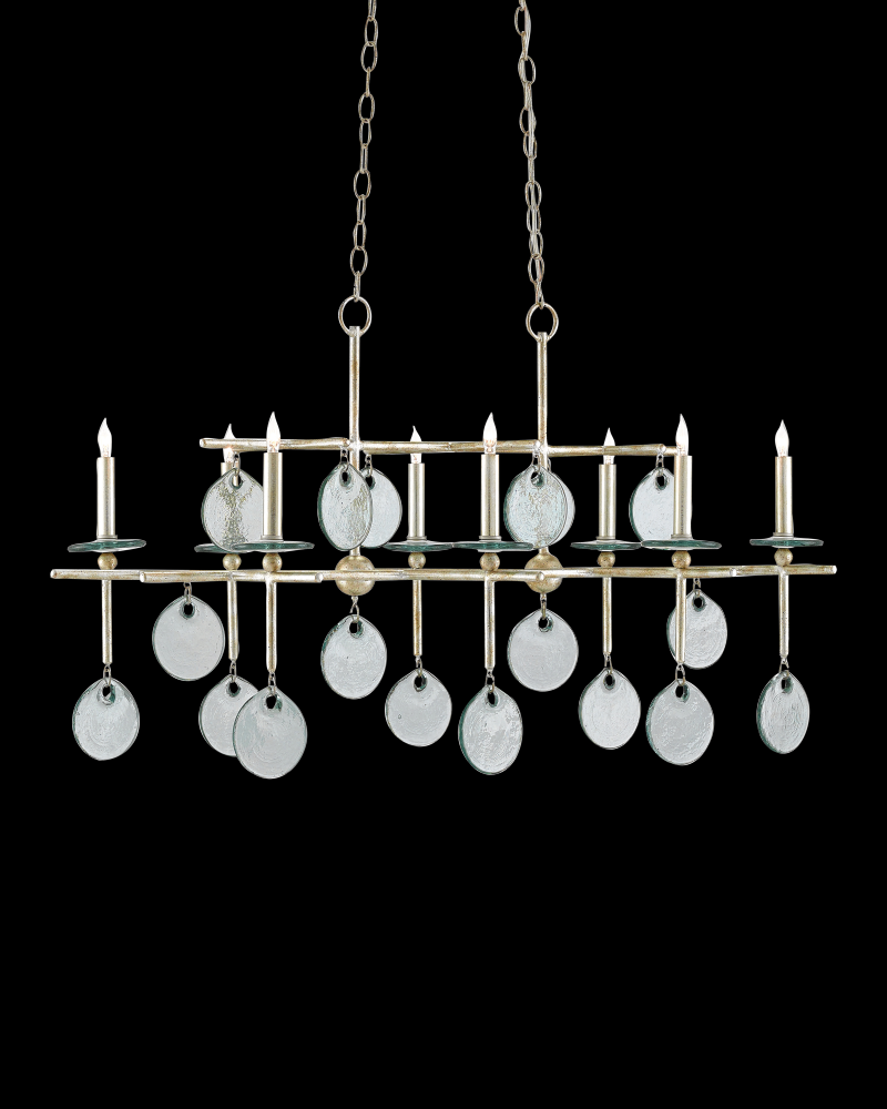 Sethos Silver Rectangular Chandelier