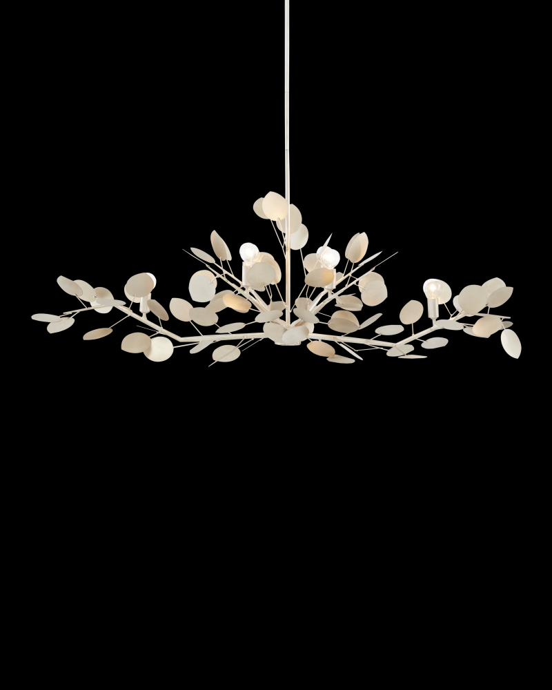 Lunaria Silver Oval Chandelier